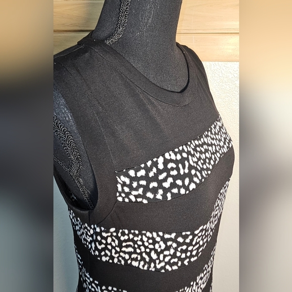 Michael Kors Tank Dress Black White Medium - Picture 2 of 8